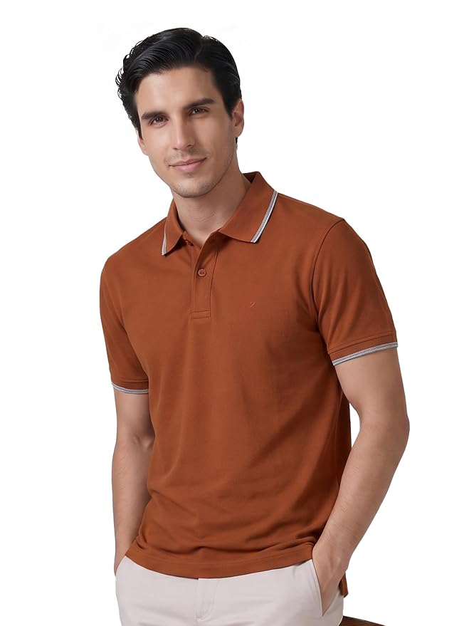 Collar Tshirts | Half Sleeves | Solid-Slim Fit